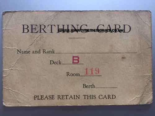 Berthing Card